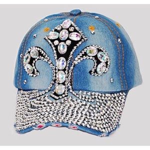 Blingy Fleur De Lis Cap